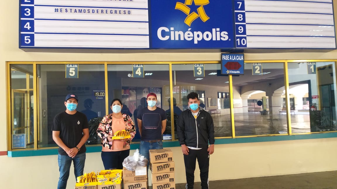 donación cinepolis manos unidas por rosarito