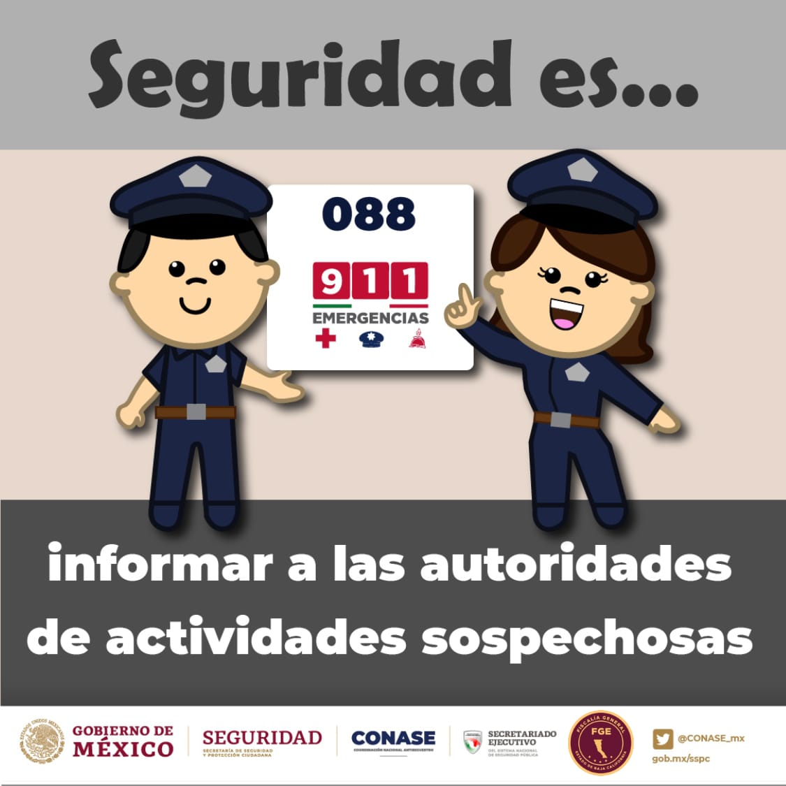 Informa a las autoridades