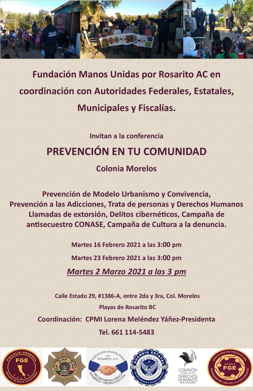 PREVENCIÓN ,COMUNIDAD, Colonia Morelos